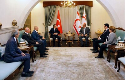 BAŞKAN ATAÇ KKTC CUMHURBAŞKANI ERSİN TATAR İLE BULUŞTU